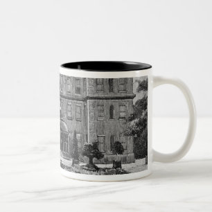 Marlborough Haus, vom Garten, 1863 Zweifarbige Tasse