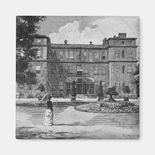 Marlborough House, aus dem Garten, 1863 Magnet (Vorne)