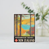 Marlborough New Zealand Postkarte (Stehend Vorderseite)