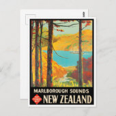Marlborough New Zealand Postkarte (Vorne/Hinten)