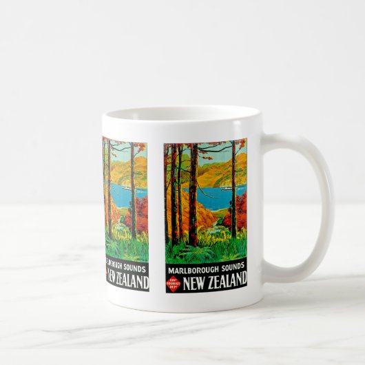 Marlborough Sounds Neuseeland Kaffeetasse (Rechts)