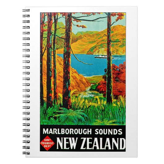 Marlborough Sounds Neuseeland Notizblock (Vorderseite)