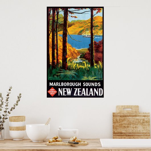 Marlborough Sounds Neuseeland Poster (Küche)