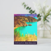 Marlborough Sounds New Zealand Postkarte (Stehend Vorderseite)