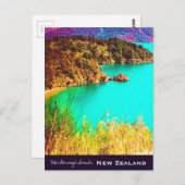 Marlborough Sounds New Zealand Postkarte (Vorne/Hinten)