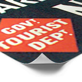 Marlborough Sounds Vintage Travel Poster (Ecke)