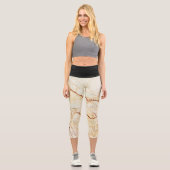 Marle und Black Capri Leggings (Vorderseite)
