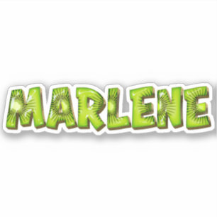 Marlene Name Kiwi Design Aufkleber Sticker