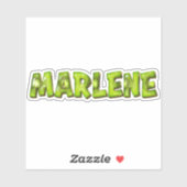 Marlene Name Kiwi Design Aufkleber Sticker (Blatt)