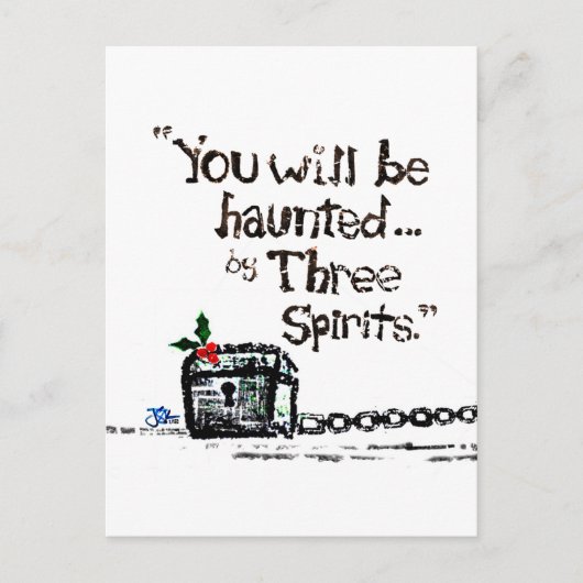 Marley Christmas Postcard Postkarte (Vorderseite)