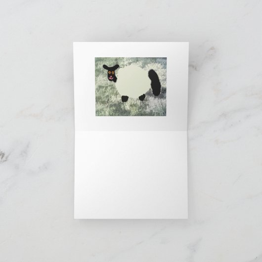 Marley The Popcorn 🍿 Sheep 🐑 Dankeskarte (Innenseite)