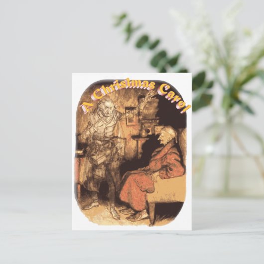 Marley und Scrooge Postkarte (Stehend Vorderseite)