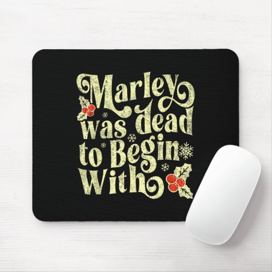 Marley war tot, um mit der lustigen Neuheit Christ Mousepad (Mit Mouse)