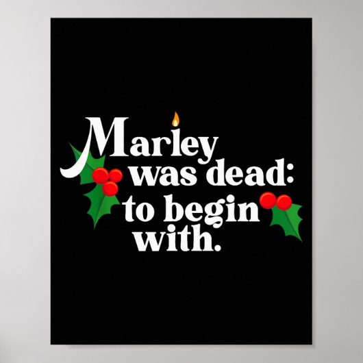 Marley Was Dead_ To Begin With Charles Ens Christm Poster (Vorne)