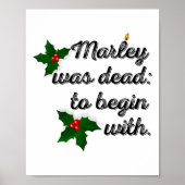 Marley Was Dead To Begin With Funny Novelty Christ Poster (Vorne)