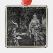 Marleys Geist Silbernes Ornament (Vorne)