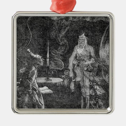 Marleys Geist Silbernes Ornament (Vorne)