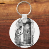 Marleys Gesicht Schlüsselanhänger (Vorderseite)