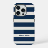 Marlin and Tropical Coconut Cabana Streifen iPhone Hülle (Rückseite)