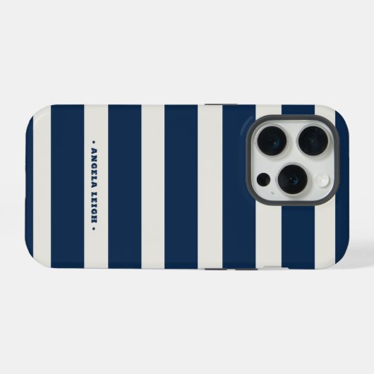 Marlin and Tropical Coconut Cabana Streifen iPhone Hülle (Rückseite (Horizontal))