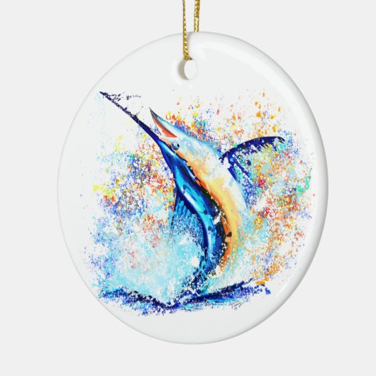 Marlin Christmas Impression Keramik Ornament (Links)