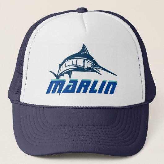 Marlin Custom Fishing Hat Truckerkappe (Vorderseite)