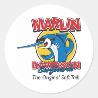Marlin Davidson Runder Aufkleber