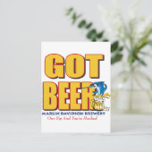 Marlin Davidsons Brewery - Got Beer Postkarte (Stehend Vorderseite)