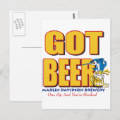 Marlin Davidsons Brewery - Got Beer Postkarte (Vorne/Hinten)