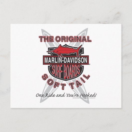 Marlin Davidsons Surf Boards Postkarte (Vorderseite)