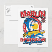 Marlin Davidsons Surfboards Postkarte (Vorne/Hinten)