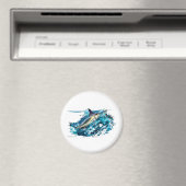 Marlin, der mit Thunfisch springt Magnet (In Situ (Geschirrspüler))