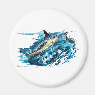 Marlin, der mit Thunfisch springt Magnet