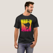 Marlin Fisch Retro T-Shirt (Vorne ganz)