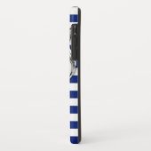 Marlin Fish Chrome auf nautischen Streifen Case-Mate iPhone Hülle (Hinten/Links)