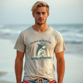 Marlin Fish Hooked on Reel Life T-Shirt