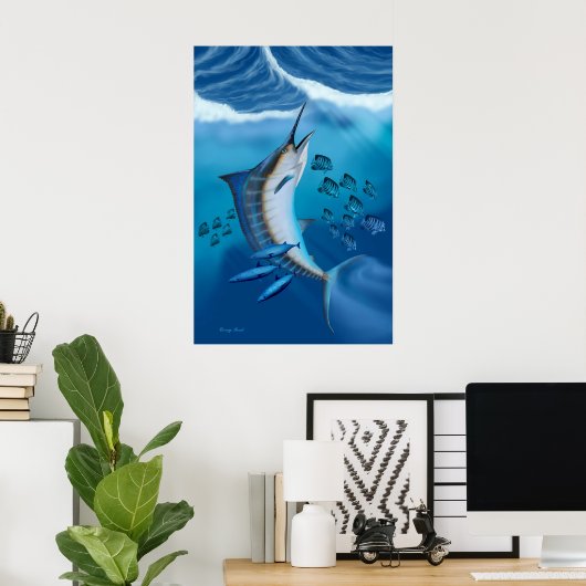 Marlin Fish Print Poster (Heimbüro)
