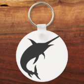 Marlin fish Silhouette - Farbe wählen Schlüsselanhänger (Vorderseite)