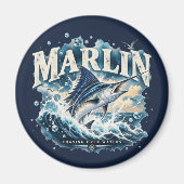 MARLIN Fishing Ocean Adventure Magnet (Vorne)