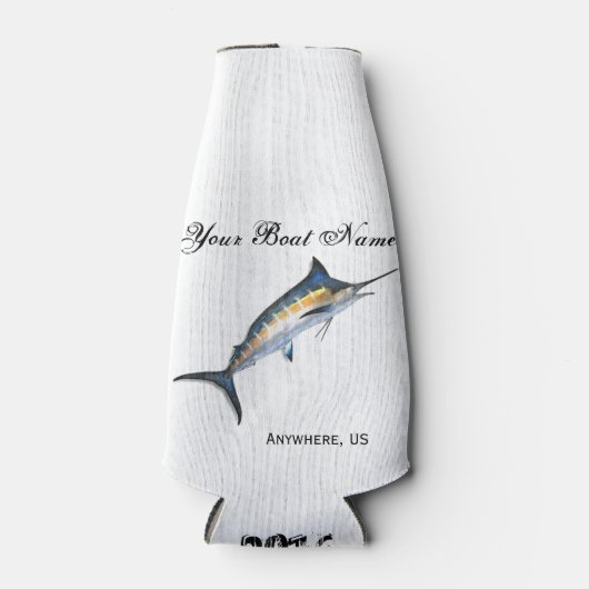 Marlin für benutzerdefiniertes Boot Flaschenkühler (Vorderseite)