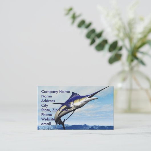 Marlin Jump Visitenkarte (Stehend Vorderseite)