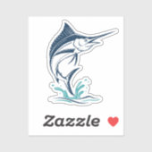 Marlin - Ocean Leaper - Flachkunst Aufkleber (Blatt)