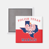 Marlin Polish Texan Magnet (Vorderseite/Rückseite)
