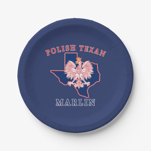 Marlin Polish Texan Pappteller (Vorderseite)