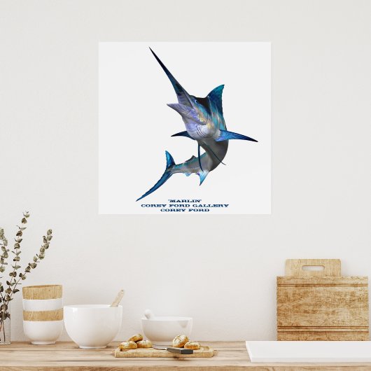 Marlin Print Poster (Küche)