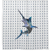 Marlin Profile Duschvorhang (Vorderseite)