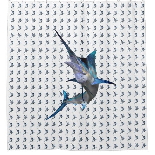 Marlin Profile Duschvorhang (Vorderseite)