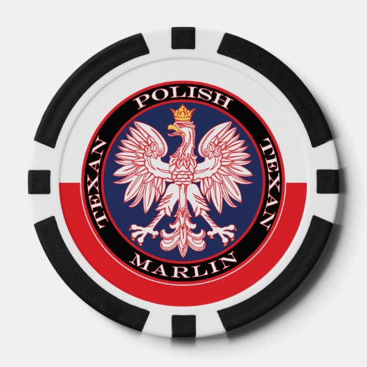 Marlin Round Polish Texan Pokerchips (Vorderseite)