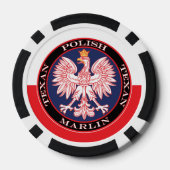 Marlin Round Polish Texan Pokerchips (Rückseite)