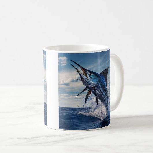 Marlin, Segelfisch-Tasse Kaffeetasse (VorderseiteRechts)